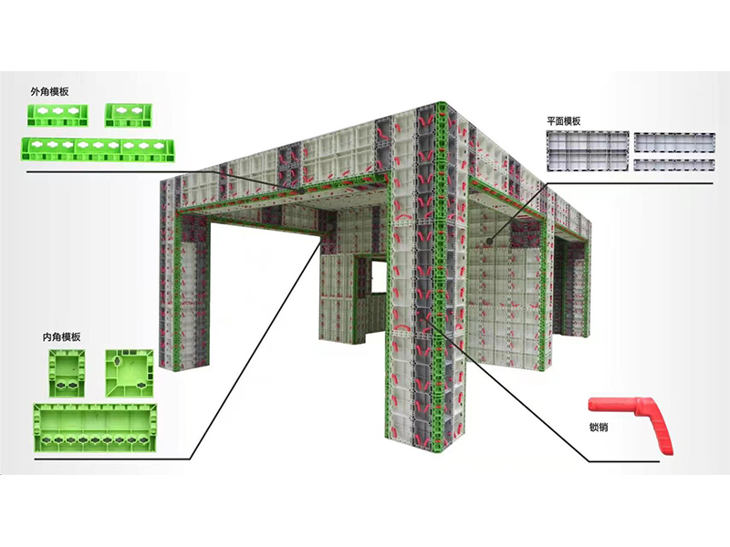 Smart PP building formwork system